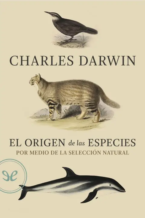 Portada de El origen de las especies por medio de la seleccion natural