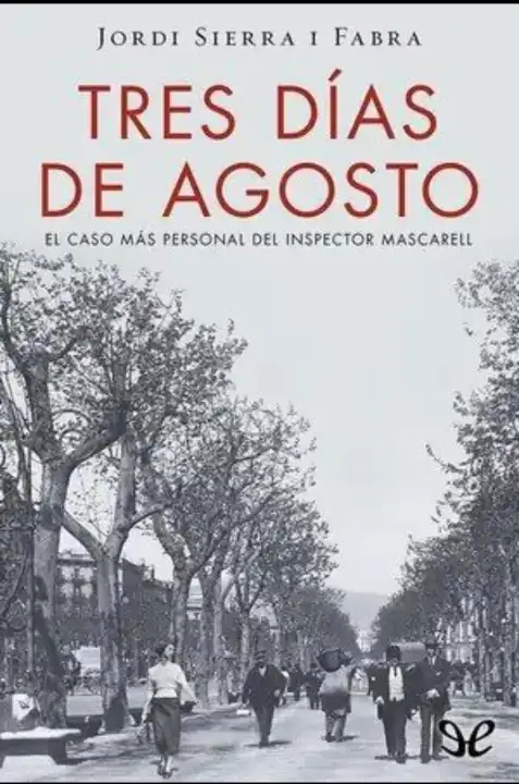 Portada de Tres dias de agosto