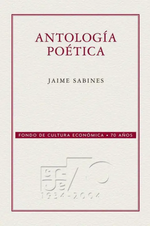 Portada de Antologia poetica